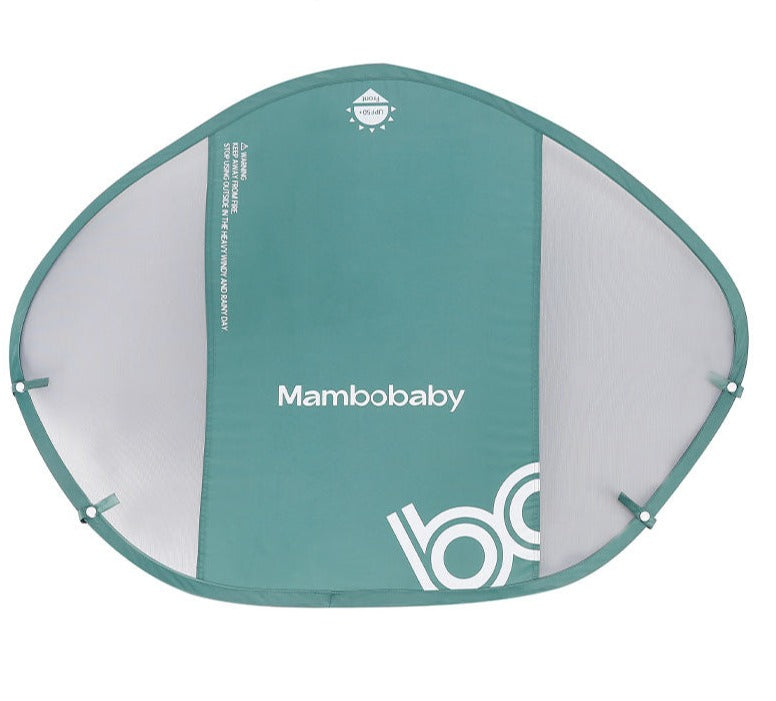 Groene Mambobaby™ zonnekap – afneembare UV-kap UPF 50+