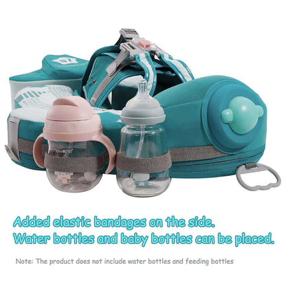 Luchtvrij babyfloat Mambobaby™ Vliegtuig Ontdekker – Drijfstoeltje met harnas, rugsteun en vakjes voor...