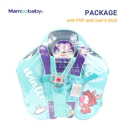 Mambobaby™ KuKuKiKi babyfloat zonder lucht – Drijfhulp voor baby in doorzichtige verpakking, met koepel en harnas