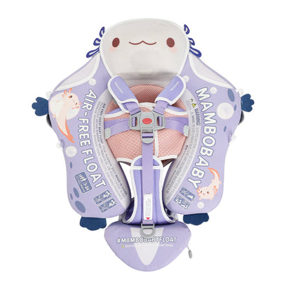 Babyfloat zonder lucht Mambobaby™ Salamander – Babyfloat zonder lucht met 5-punts harnas en drijfhulp, lila