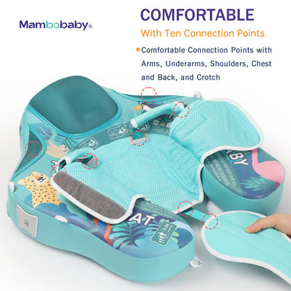 Mambobaby™ zwemhulpje met bevestigingspunten en gevoerd harnas