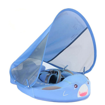 Mambobaby™ Haai babyfloat zonder lucht – Zwemhulp zonder lucht met haaienmotief, kleur blauw