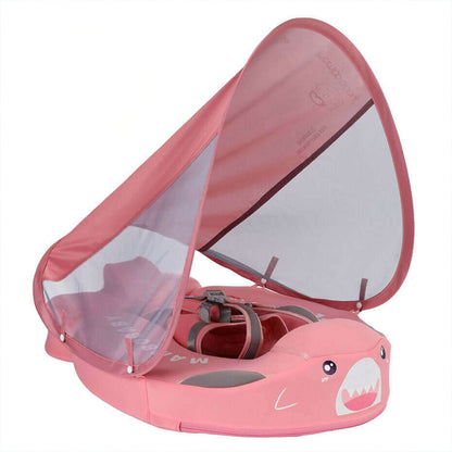 Mambobaby™ Haai babyfloat zonder lucht – Zwemhulp zonder lucht met haaienmotief, kleur roze