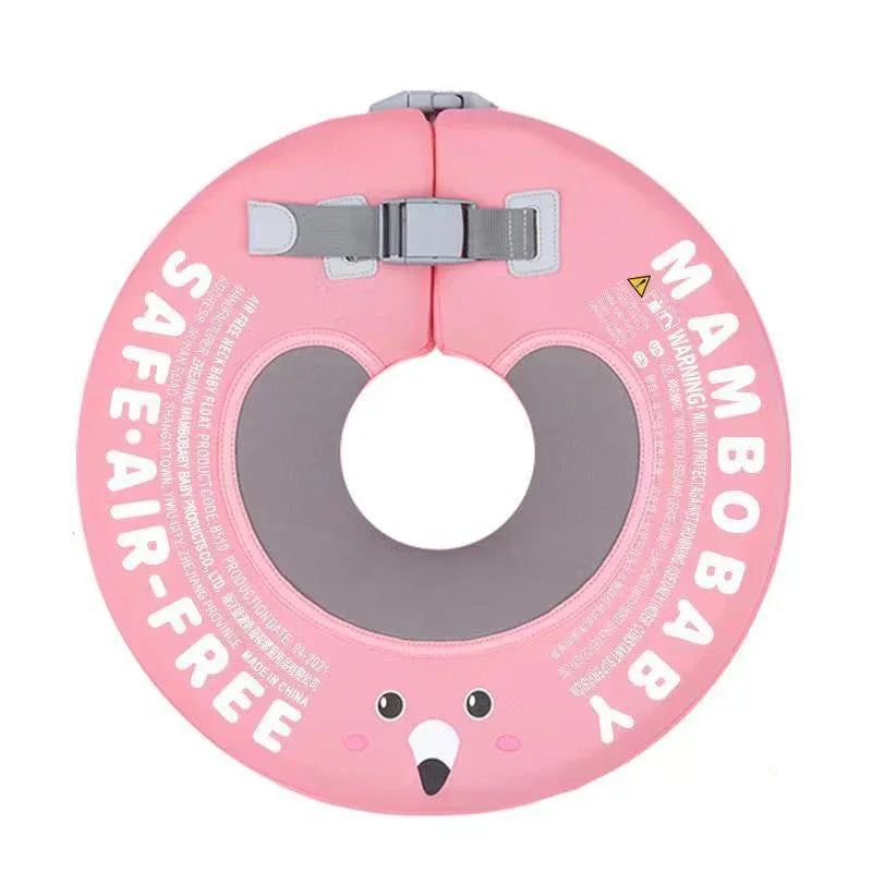 Nekring baby zonder lucht Mambobaby™ Bootjes – Roze nekring zonder lucht met riem en steun...