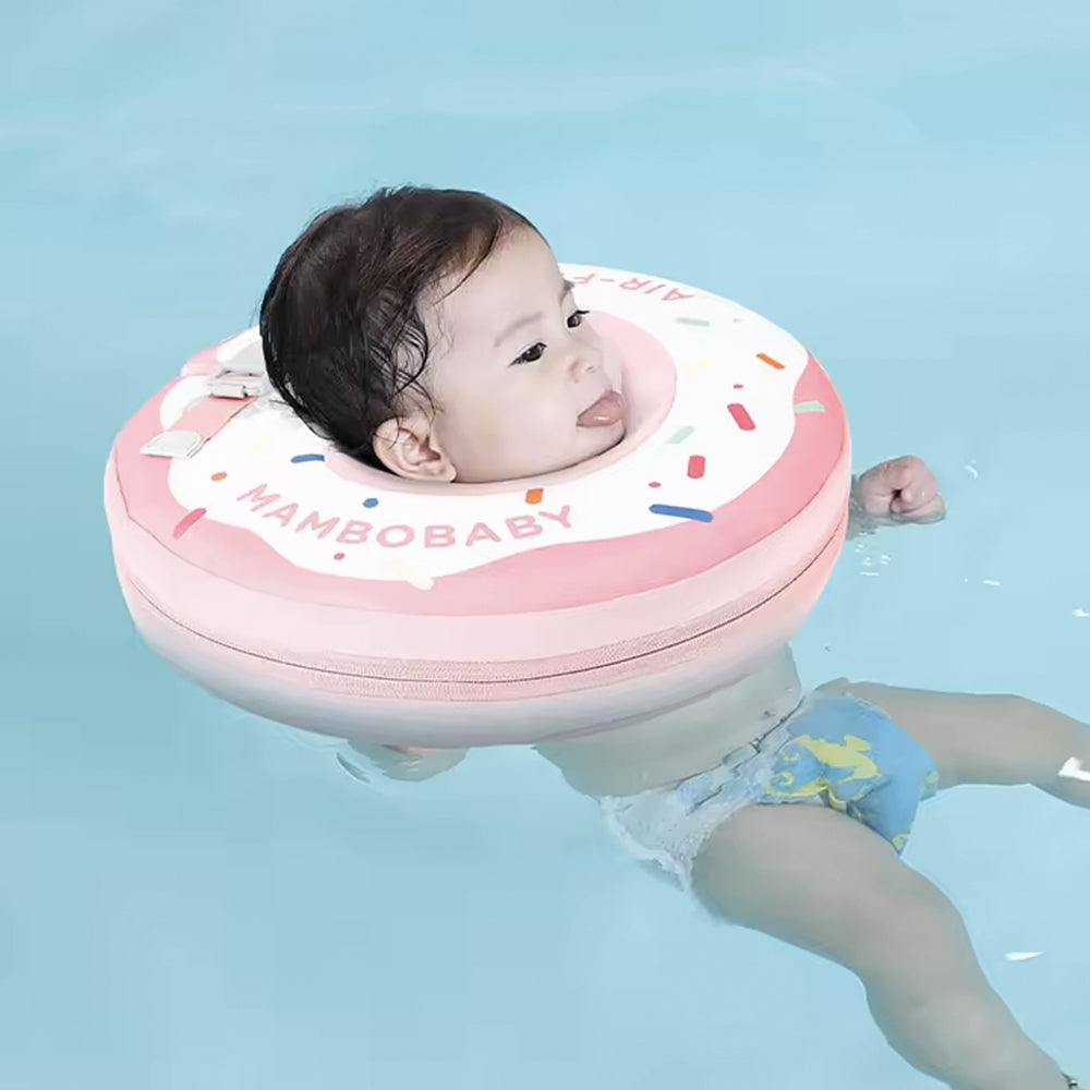 Mambobaby™ Spa nekring baby roze, niet-opblaasbaar, baby gebruikt hem in het water
