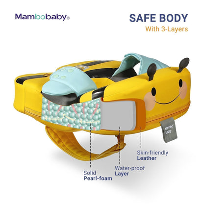Luchtvrije schouderfloat Mambobaby™ Bij – Schouderfloat met laagdoorsnede en afwerking...