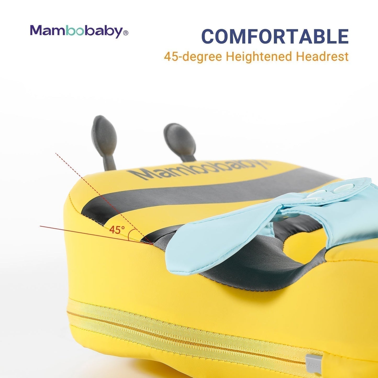 Luchtvrije schouderfloat Mambobaby™ Bij – Schouderfloat met verhoogde hoofdsteun en ergonomische vorm