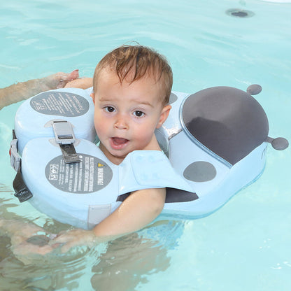 Mambobaby™ Lieveheersbeestje schouderfloat – hemelsblauwe zwemhulp met riemen en zonnekap, baby...