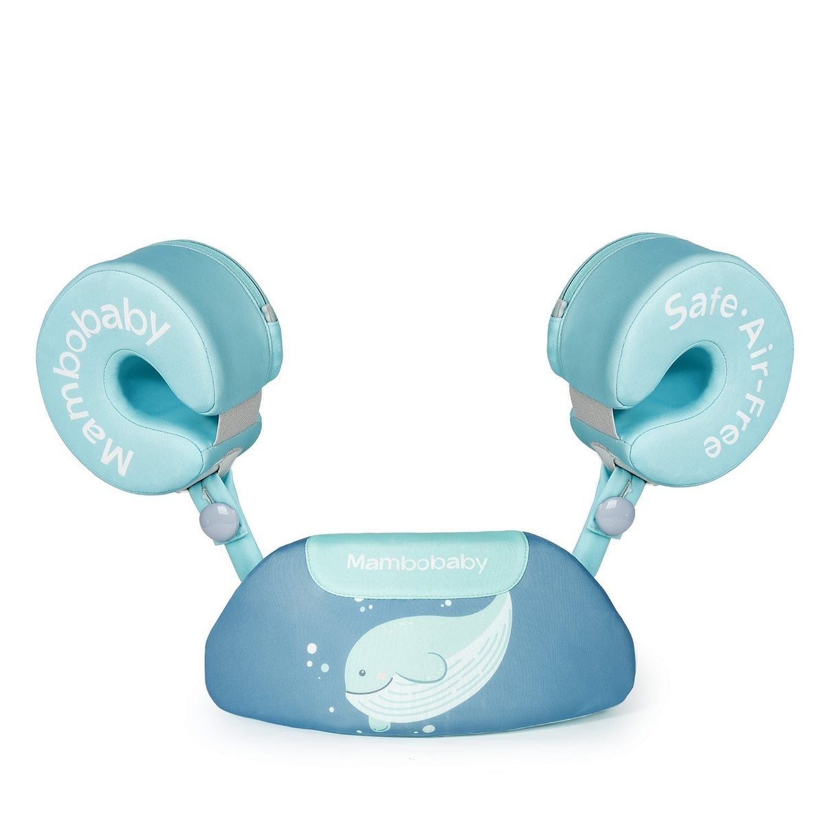 Mambobaby™ zwemhulp blauw met opblaasbaar vest en verstelbare zwemvleugels