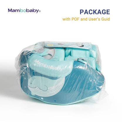 Mambobaby™ zwemhulp blauw verpakt in transparante zak